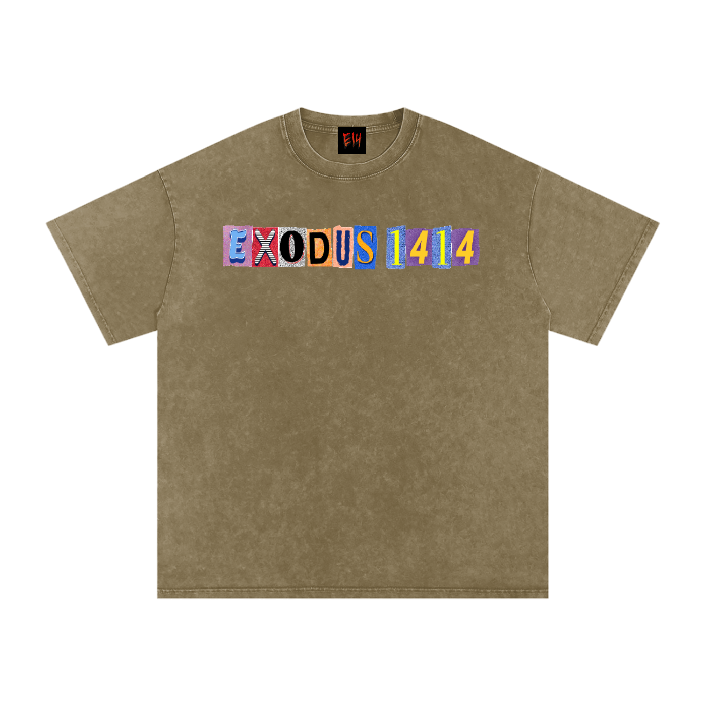 Snow Washed Oversized Cotton T-Shirt