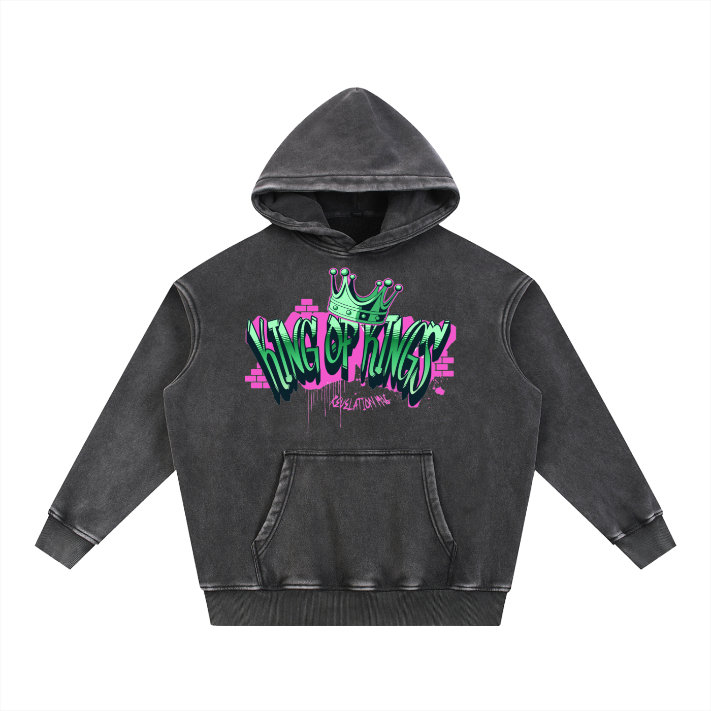 Snow Wash Fleece Oversize Hoodie